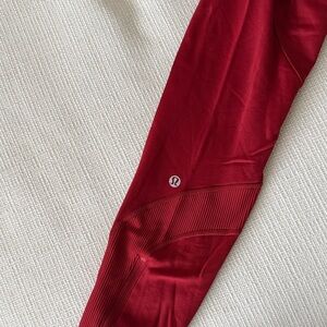 Lululemon Red thermal running Leggings
